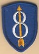 8th Infantry Division Full Color Dress Patch