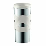 Bodum 0.35 Litre 12 oz Stainless Steel Travel Vacuum Mug, Off White