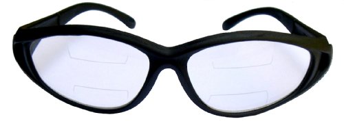 Hooties Multifocal Safety Eyewear by Paradigm Optics, +2.50, Black Clear