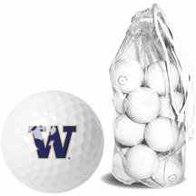 Washington Huskies 15 Golf Ball Clear Pack