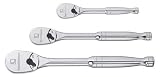GearWrench 81206 Three-Piece Full Polish Ratchet Set