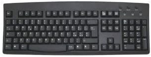 Italian Wired USB Black Keyboard with White Letters on Black Keys - Wired USB Plug