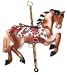 Brown Native American Detailed Carousel Horse Christmas Ornament