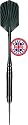 Kings Dart Black Star 24 Gramm Steeldart Dartpfeile in Darttasche