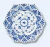 Royal Copenhagen Blue Fluted Full Lace Plate with Pierced Border