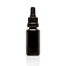 Infinity Jars 15 Ml (.5 fl oz) Black Ultraviolet Glass Bottle w/ Glass Eye Dropper