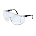 Crews Tomahawk Wraparound Safety Glasses, Black Nylon Frame, Clear Lens