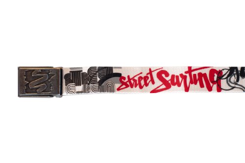 Streetsurfing Herren G&uuml;rtel Ventura Scout, White/ Red, 91cm, C1542 Preisvergleich