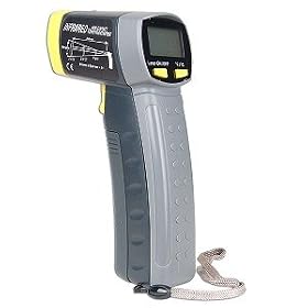 Non-Contact Handheld Infrared Thermometer w/LCD Display - Perfect for Checking Temperature of Engine, Tires, PC & More!