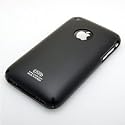 Apple iPhone 3G Soft Polycarbonate Slim fit Case -Black (Cozip Brand)Plus Smudge Free Screen Protector-Made in Korea