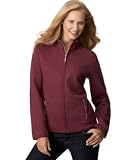 Karen Scott Quilted Mock-Collar Zip-Up Jacket