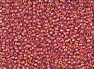 Seed Beads 11/0 Czech Lined Topaz Red Iris (one hank pack)