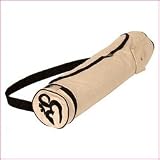 Yogabox - Sac pour tapis de yoga - OM - Coton - &Eacute;cru