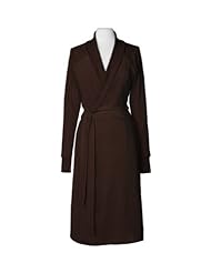 Home: Nine Space Luxurious Organic Cotton Velour Bathrobe, Small/Medium, Chocolate - Nine Space