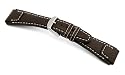 RIOS1931 Uhrenarmband Nature Bueffelleder Mokka Bandanstoss 20 mm
