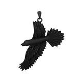 Raven Pendant - Pewter - 2'' Height