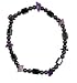 Hematite and Amethyst Elastic Bracelet