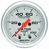 Auto Meter 4368 Ultra-Lite Full Sweep Electric Water Pressure Gauge