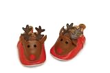 Musical Reindeer Baby Slipper Booties 0-6 Months