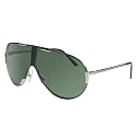 Porsche Design P'8486-B-7100 Sunglasses a Silver Folding Shades w/ Green lens