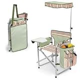 Picnic Time Deluxe Sports Chair - Riviera Stripe
