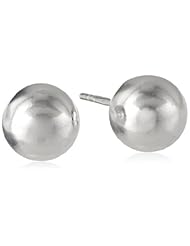 8mm Polished Bead Stud Earrings