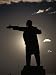 Statue of Lenin at Sunset, Bishkek City, Kyrgyzstan Lonely Planet Collection Photographic Poster Print by Martin Moos, 24x32