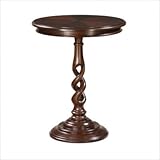 Powell Furniture Brown Cherry Pedestal End Table Powell Furniture Brown Cherry Pedestal End Table