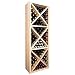 Designer Wine Rack Kit - Solid Diamond Cube w/Face Trim (Poplar Mahogany