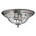 Hinkley 3616PW Oxford Flush Mount Pewter