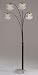 Black Marble Base Crystalline Decor Floor Lamp [Misc.] [Misc.] [Misc.]