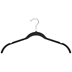 Amazonベーシック ベルベット スーツ/ドレスハンガー30本組 (ブラック)