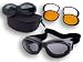 Bobster Cruiser 2 Goggles,Black Frame/3 Lenses (Smoked, Amber and Clear),one size