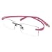 MagJons Pink Rectangle Eyeglasses spectacle Frame - Free Size RS.360.00