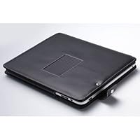 Leather Carrying Case Cover/Folio With Built-in Stand for Apple iPad 3G tablet / Wifi model 16GB, 32GB, 64GB (BLACK)