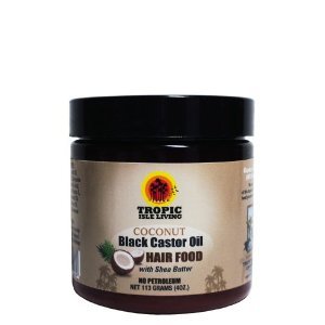 Tropic Isle Living Coconut Jamaican Black Castor Oil Hair Food 4oz