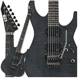 LTD M100 Electric Guitar (See Thru Black Flame)
