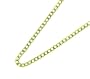 Necklace 14k Yellow Gold Cuban Design 2.5mm Widith Necklace 18"
