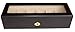 Elegant 6 Piece Ebony Wood Watch Box Display Case and Storage Organizer Box