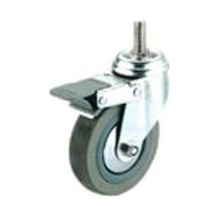3 SWIVEL CASTER - DOUBLE BRAKE By Peachtree Woodworking =- PW3354 by Peachtree Woodworking