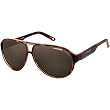 Carrera 12/S Men's Aviator Full Rim Sports Sunglasses w/ Free B&F Heart Sticker Bundle - Havana/Brown