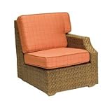 IMAGE OF Woodard 960060T-02U-MOC Domino Left Arm Outdoor Lounge Chair,