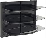Sanus Systems VF5023-B1 Dual Column Wall-Mounted Furniture Component with 3 Shelves