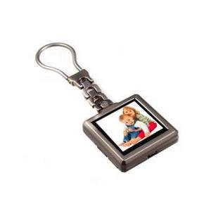 Photo: TAO 1.5 Inch Digital Keychain Frame  Brushed Metal 