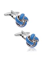 Carlo Visconti Gemelos Nudo Esmalte (Azul)