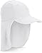Kids' Sun Hat with Neck Drape - UPF 50+ Sun Protection - Surfs Up in White