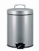 Brabantia Pedal Bin, 5litre, Plastic Bucket, Metalic Grey