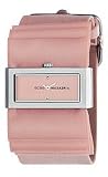 BCBGMAXAZRIA Fashion Collection Plisse Satin Strap Pink Dial Women's watch #BG6338