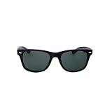 Classic Wayfarer Style Sunglasses Free Case Included Large Lens Size - Black