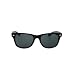 Classic Wayfarer Style Sunglasses Free Case Included Large Lens Size - Black